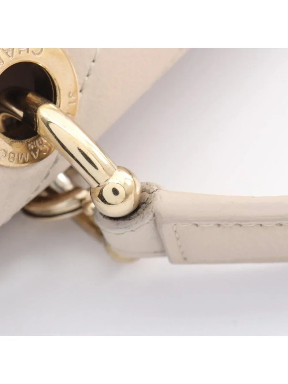 Chanel Handbag Shecc Stitching 2-Way Light Beige Ladiesskin Stitch Top Handle